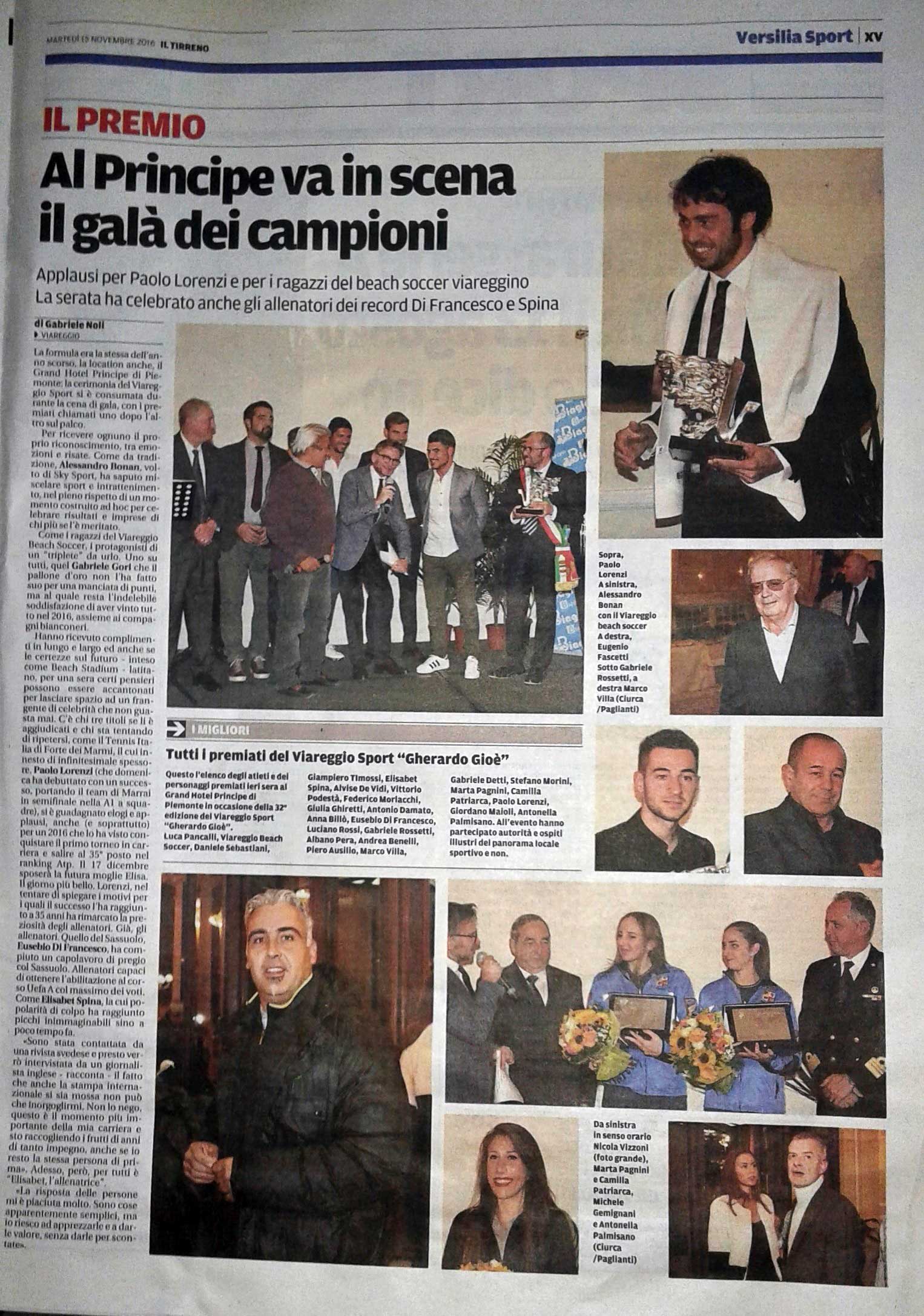 tirreno premio viareggio
