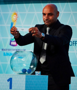 Nassau , Bahamas - February, 28 Draw - Fifa Beach Soccer World Cup Bahamas 2017 at Atlantis on February 28, 2017 in Nassau, Bahamas. (Photo by Lea Weil)